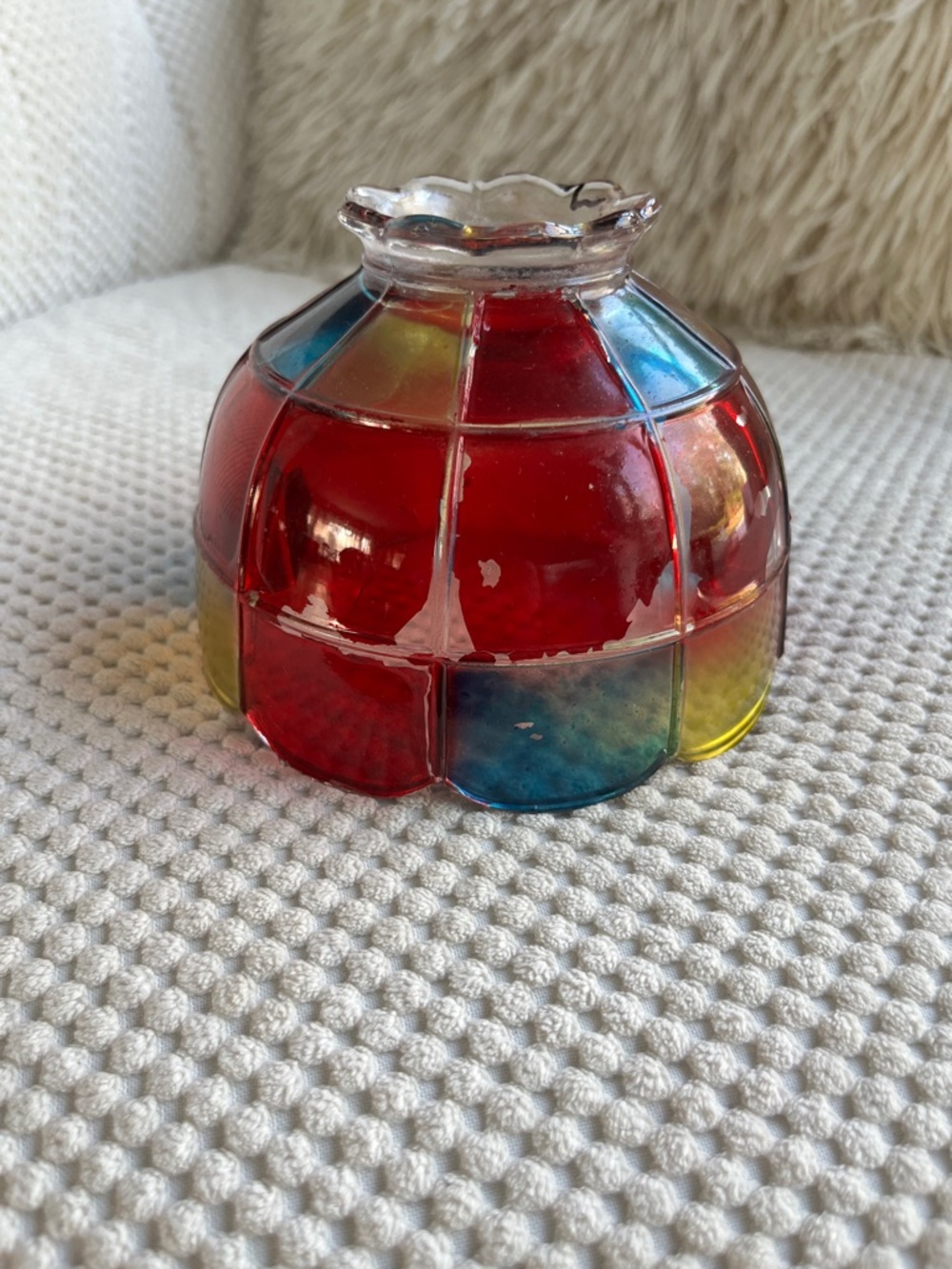 Vintage Westmoreland Glass Company - Multicolor Fairy Lamp Shade - Picture 3 of 7